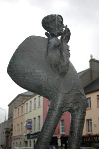 Die berühmte Statue von William Butler Yeats