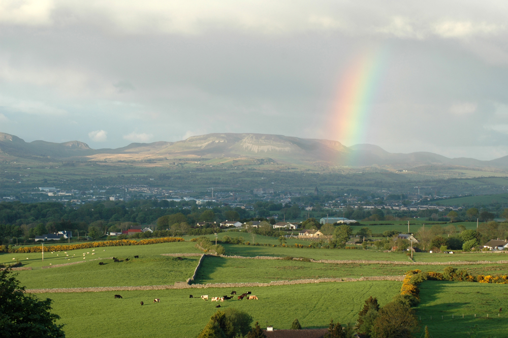 Blick Richtung Sligo aus Richtung des Knocknarea